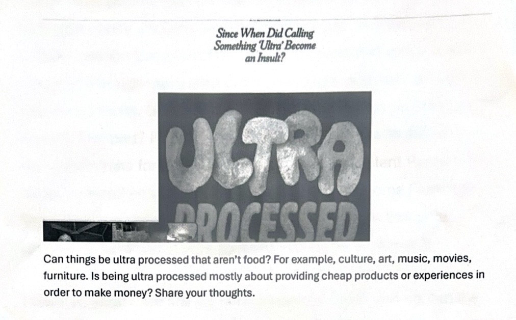 Can Culture Be Ultra-Processed&nbsp;Too?
